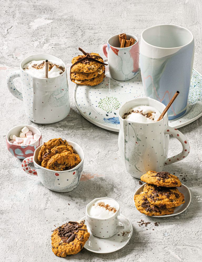 Dýňové cookies a dýňové ﻿cappuccino